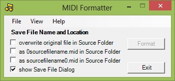MIDI Formatter