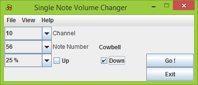 Single Note Volume Changer